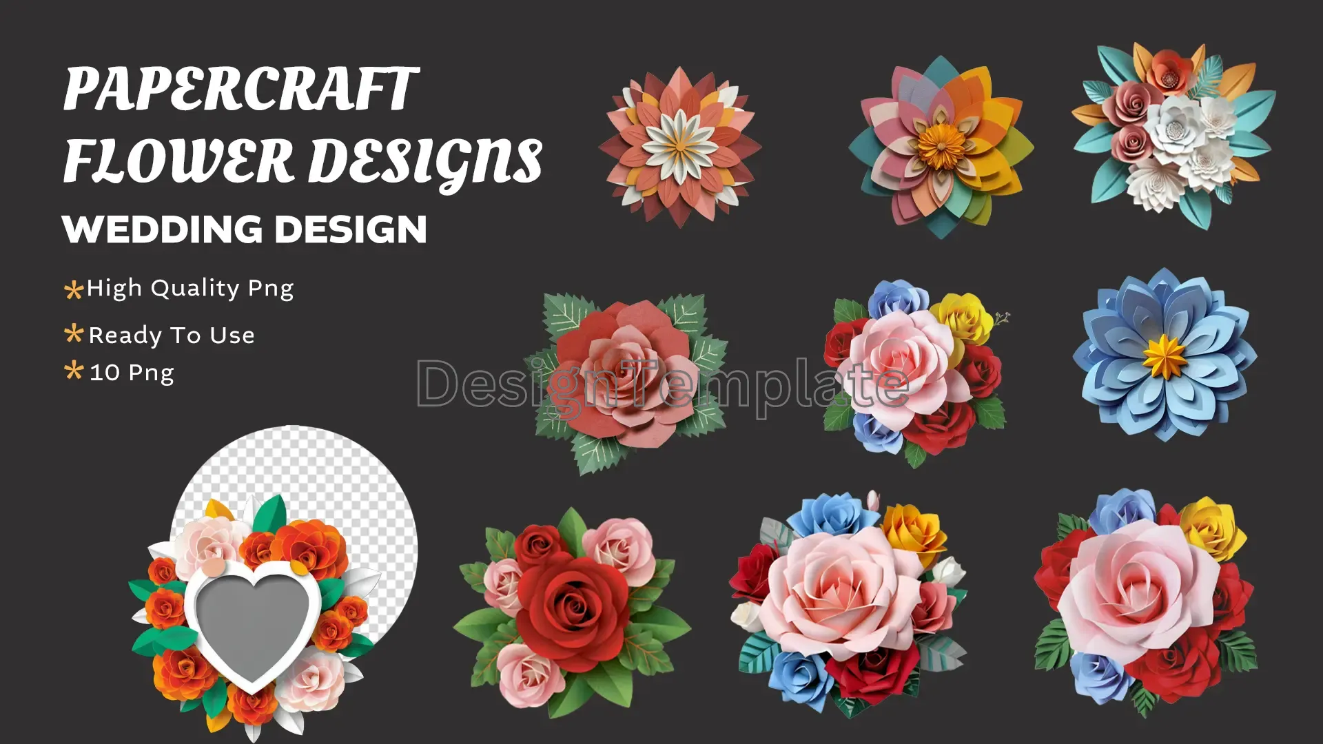 Paper Petal Art Elegant 3D Floral Crafts Pack